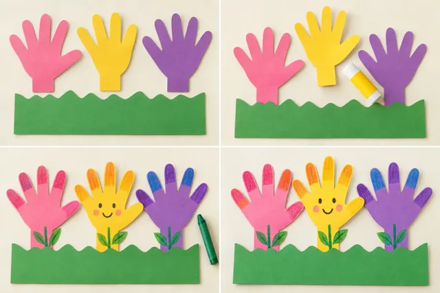 Hand garden — finished paper craft