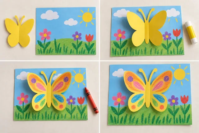 Symmetry butterfly — finished paper craft